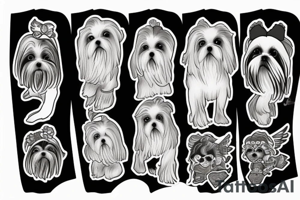 shihtzu angel tattoo idea