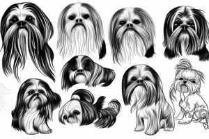 shihtzu angel tattoo idea