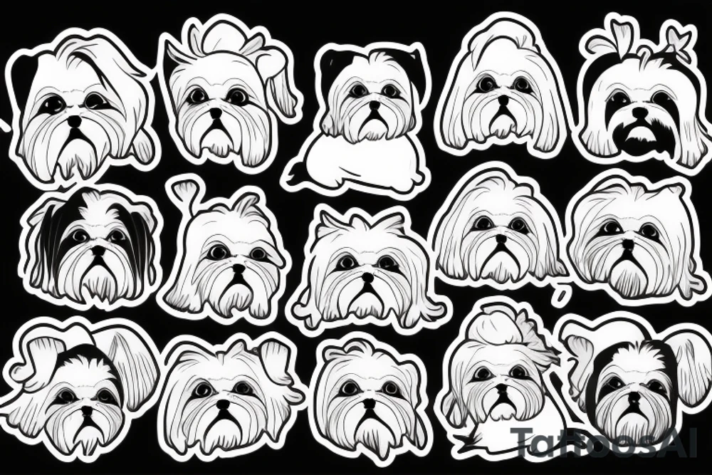 shihtzu angel tattoo idea