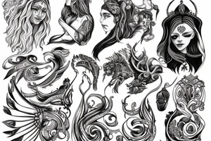 White people from slavic mythology tattoo idea
