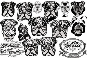 Bulldog tattoo idea