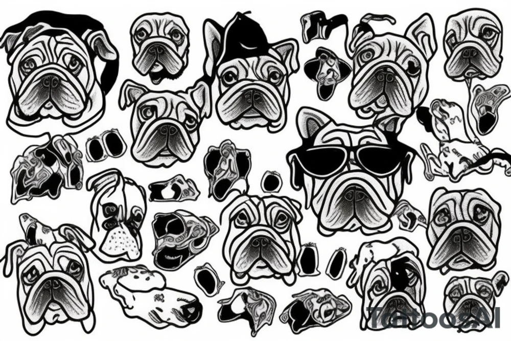 Bulldog tattoo idea