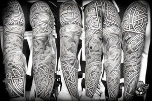 Runs, electric, thunder, vikings, mythology tattoo idea