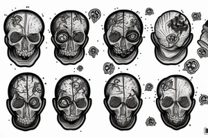 Brains on the asphalt tattoo idea