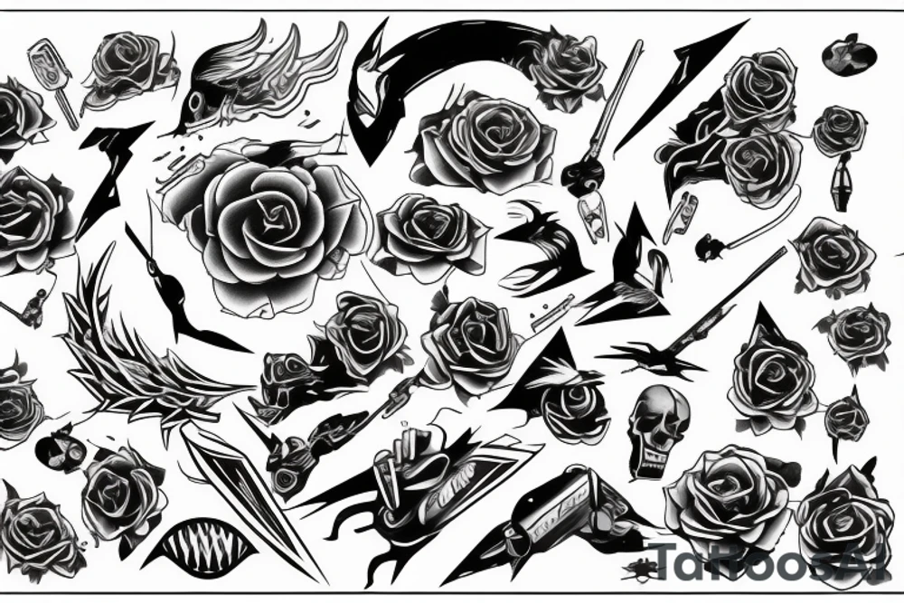 Runs, electric tattoo idea