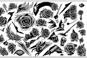 Runs, electric tattoo idea