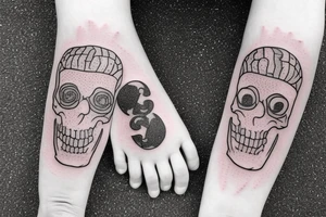 Brains on the asphalt tattoo idea