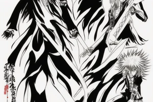 Bleach ichigo vs kenpachi tattoo idea