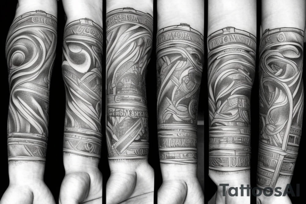 hand
forearm tattoo idea