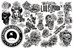 Los Angeles street hollywood tattoo idea