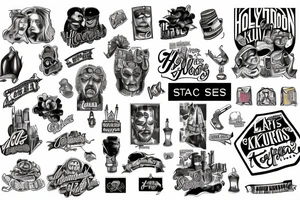 Los Angeles streets Hollywood tattoo idea