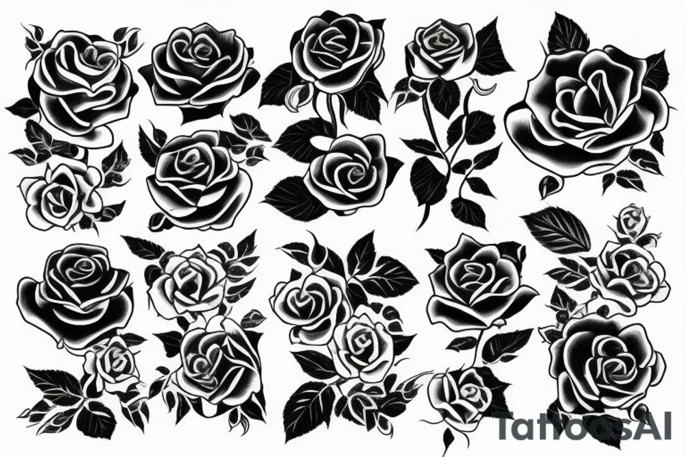 roses tattoo idea