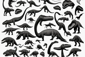 Man with dinosaur head tattoo idea