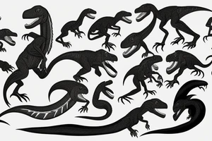 Velociraptor tattoo idea