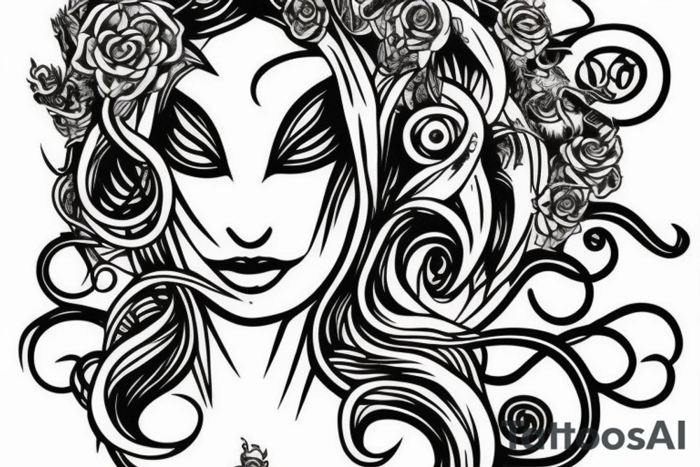Medusa head tattoo idea