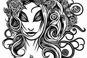 Medusa head tattoo idea