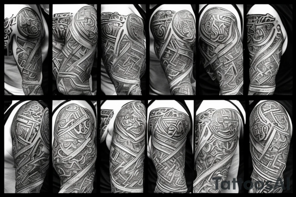 dwarf, lotr of the rings, vikings, warrior, shaman, alphabet, runs tattoo idea