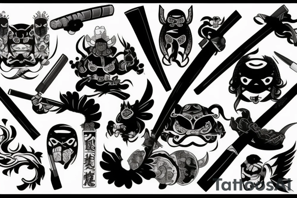 katana tattoo idea