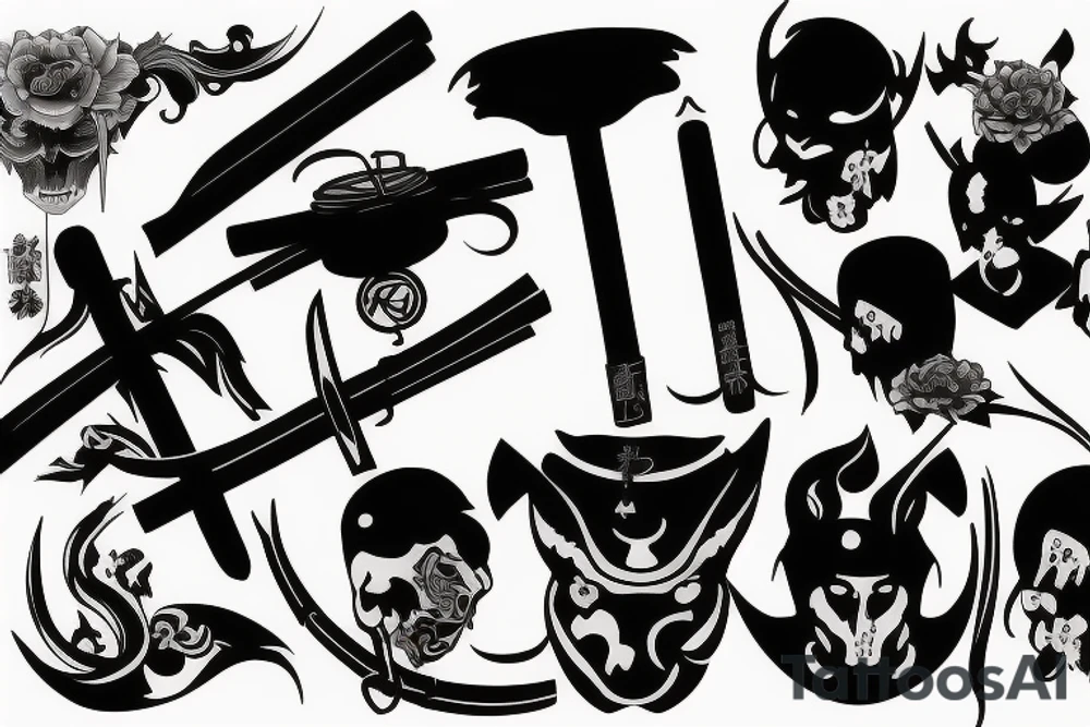 katana tattoo idea