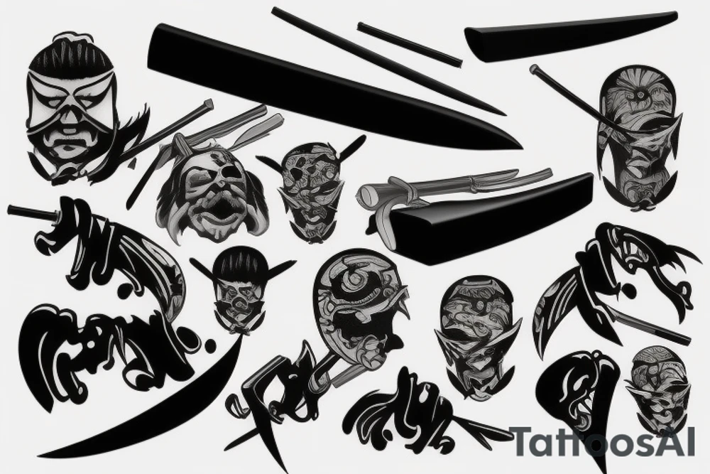 katana tattoo idea