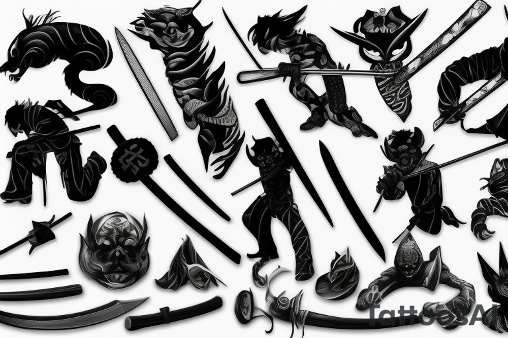 katana tattoo idea