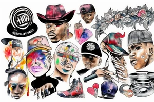 Hip hop tattoo idea
