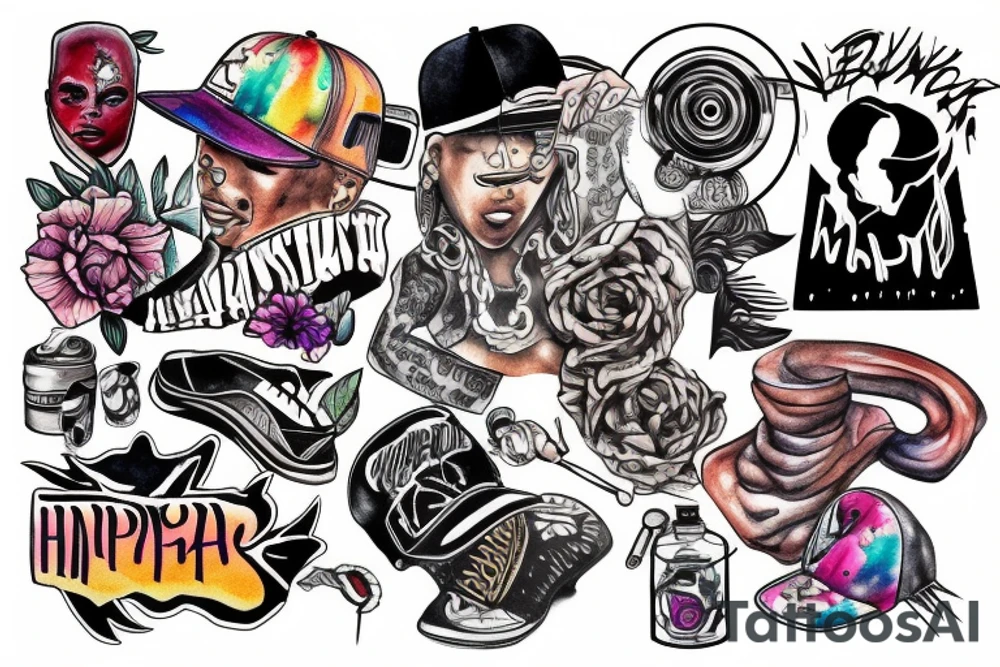 Hip hop tattoo idea
