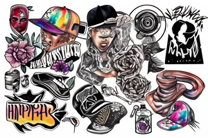 Hip hop tattoo idea