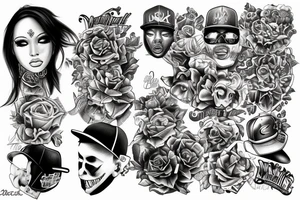 Rap musix tattoo idea
