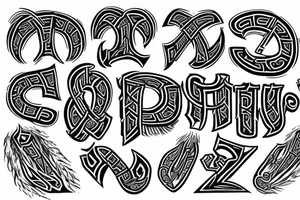 runes, dwarves tattoo idea