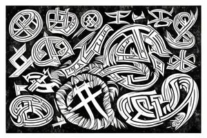 runes, dwarves tattoo idea