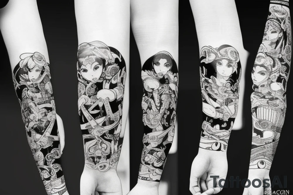 armsleeve tattoo idea