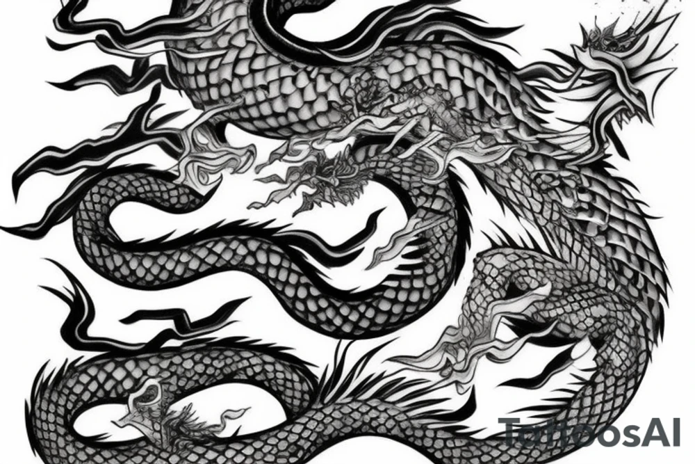 Japanese Dragon tattoo idea