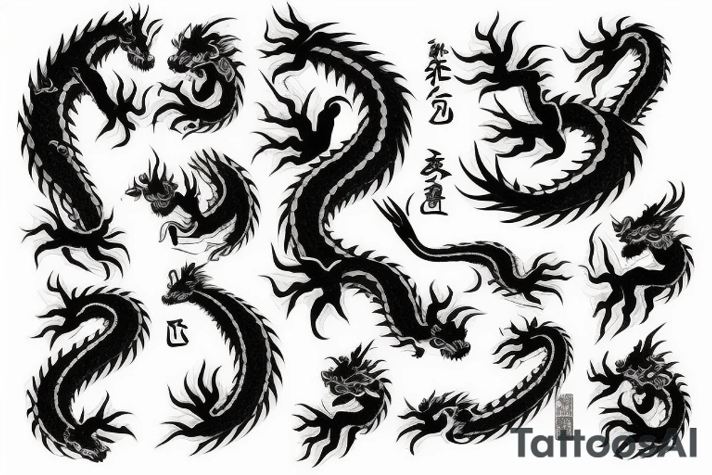 Japanese Dragon tattoo idea