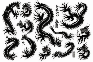 Japanese Dragon tattoo idea