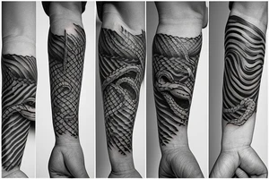snake sleve tattoo idea