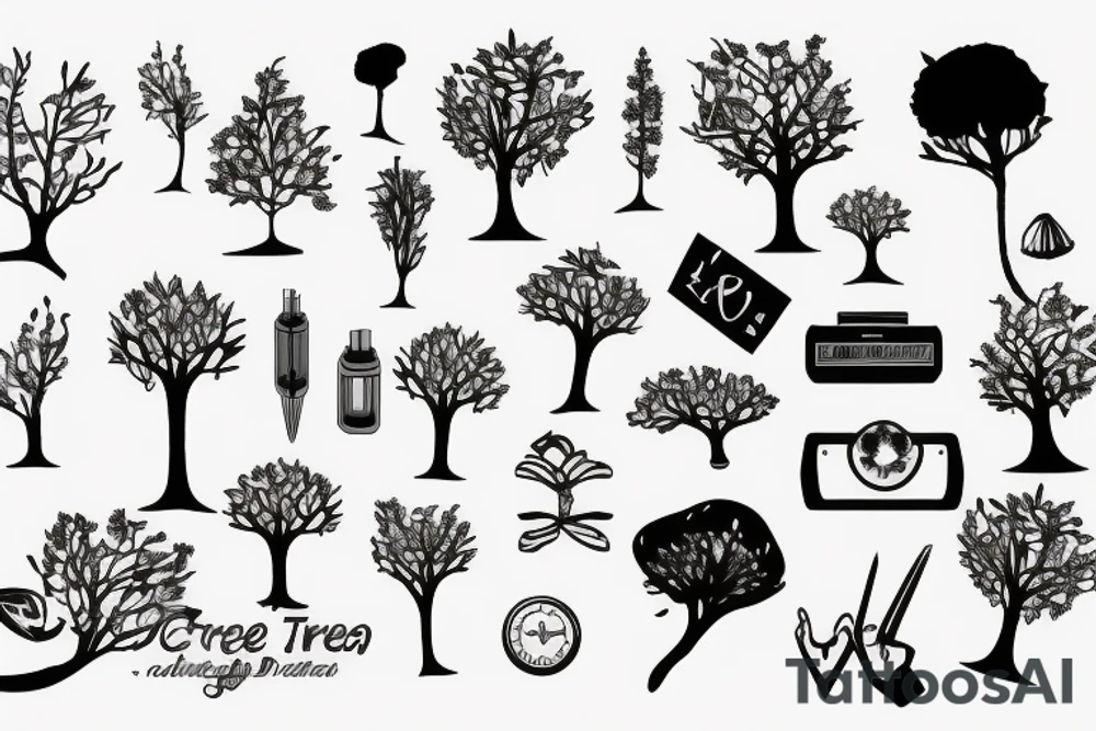 CPU as tree tattoo idea