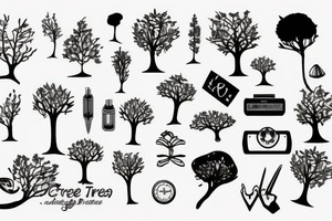 CPU as tree tattoo idea