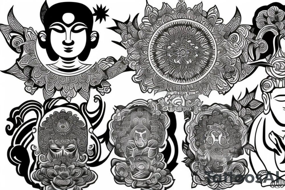 Zen Buddhism tattoo idea