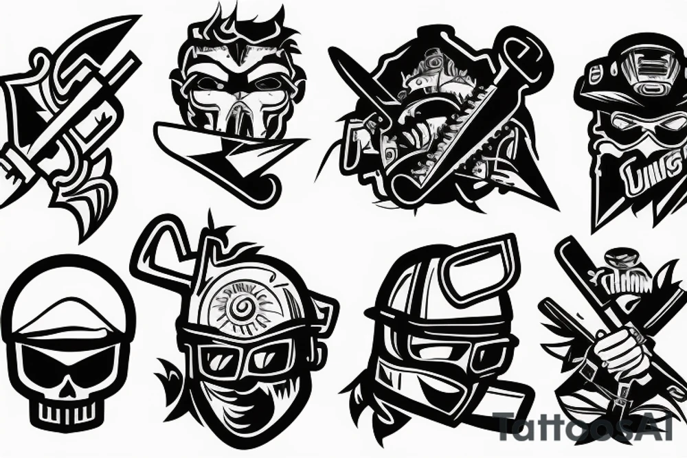 Chainsaw Men Power Knifes tattoo idea