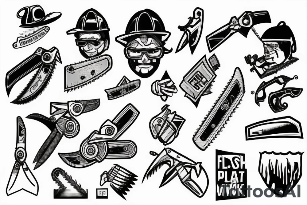 Chainsaw Men Power Knifes tattoo idea
