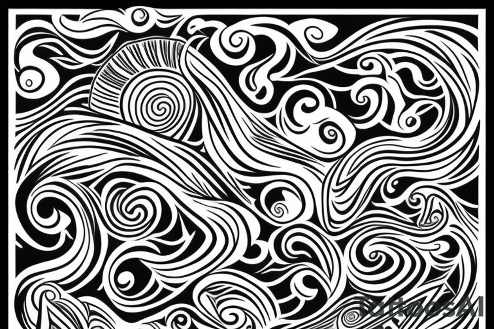 Forearm fire waves from wrist to elbow with wolf tribal design tattoo idea