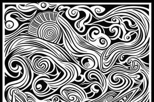 Forearm fire waves from wrist to elbow with wolf tribal design tattoo idea