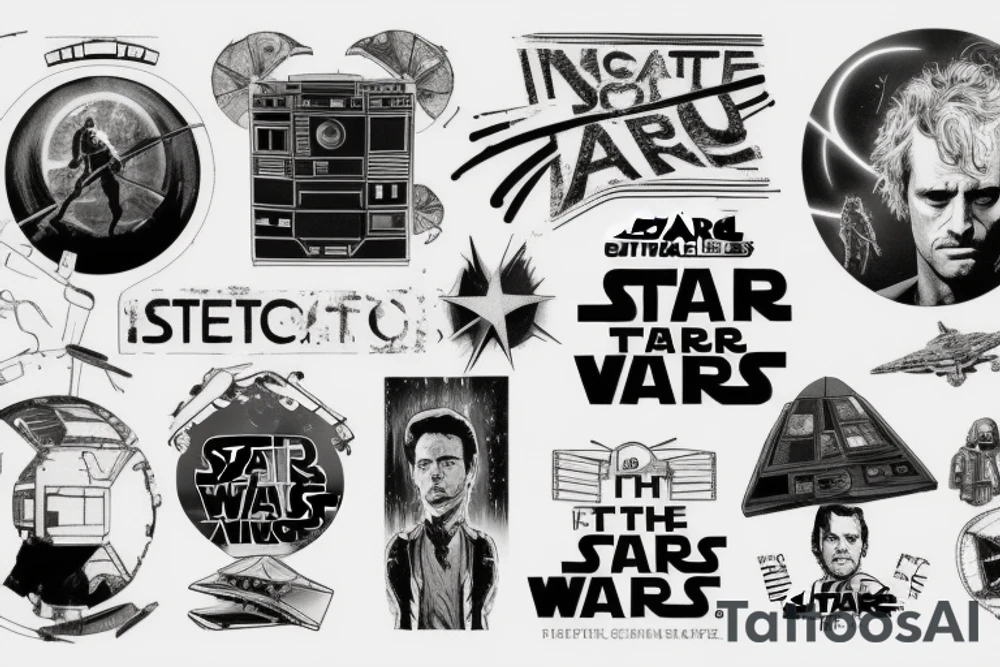 Interstellar,fight club,star wars,back to the future tattoo idea