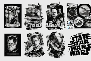 Interstellar,fight club,star wars,back to the future tattoo idea