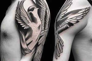 Two or three swallows with meaning of changes as an arm tattoo tattoo idea