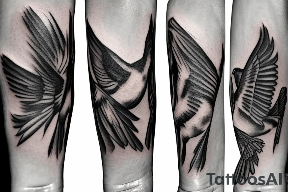Two or three swallows with meaning of changes as an arm tattoo tattoo idea Two or three swallows with meaning of changes as an arm tattoo tattoo idea