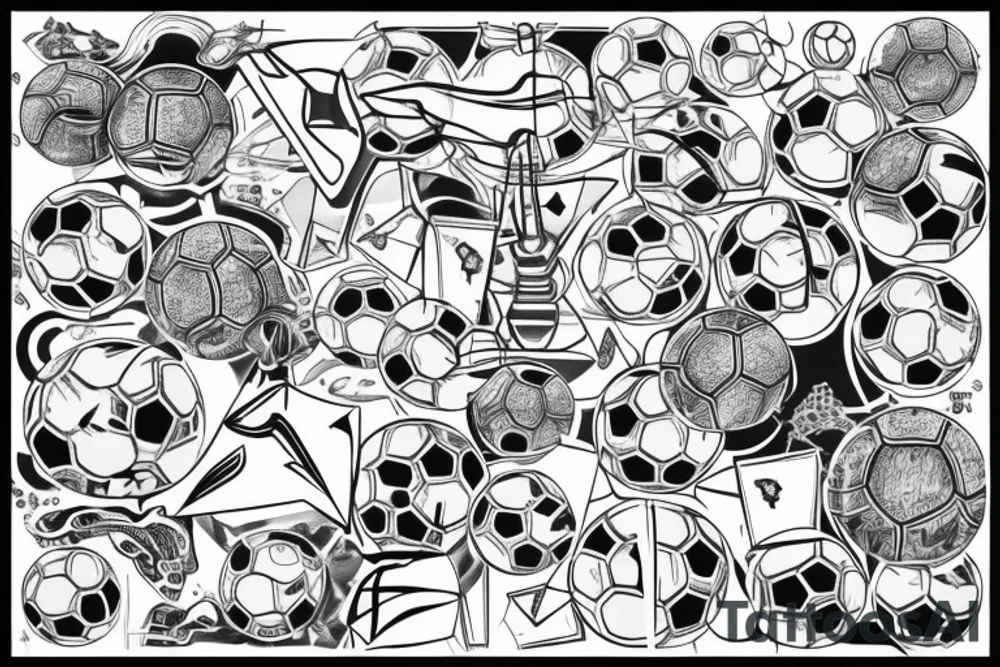 11 am, 8, soccer, silver, rhombus tattoo idea