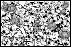 11 am, 8, soccer, silver, rhombus tattoo idea