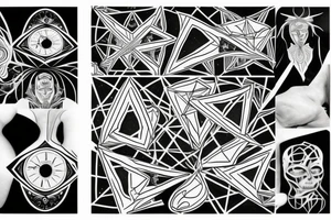 11 am, 8, silver, rhombus tattoo idea